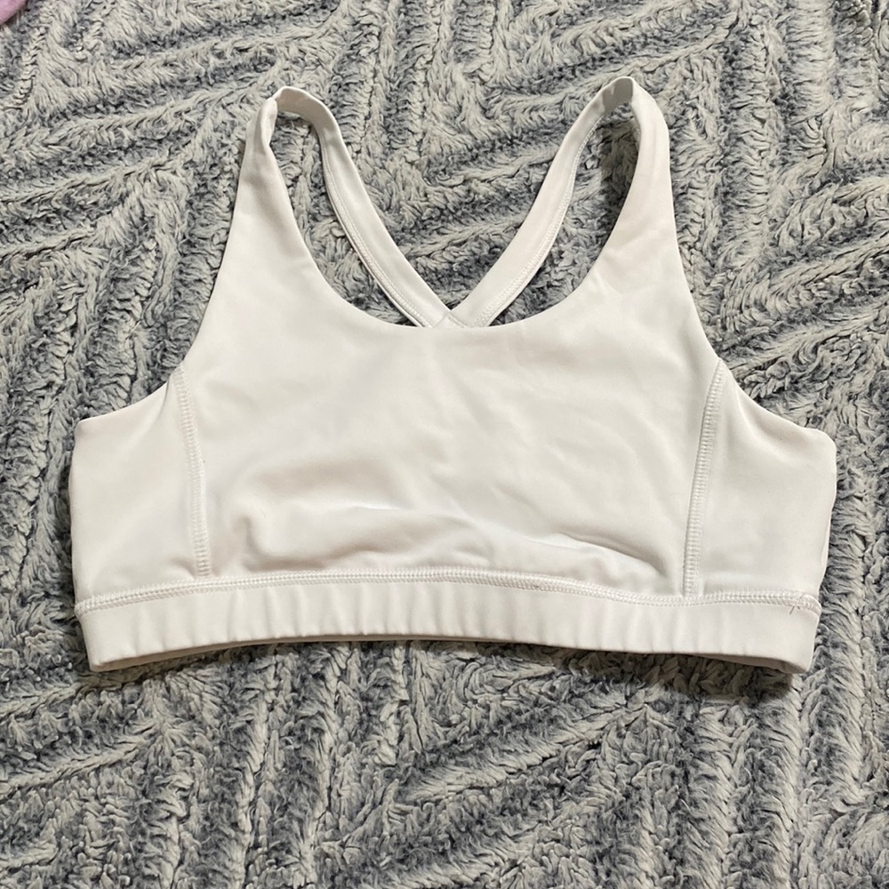White Freely sports bra. Excellent used condition with no signs of wear.